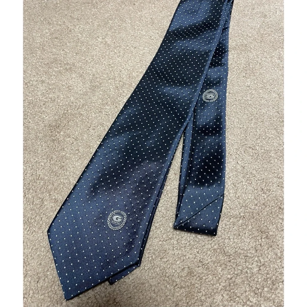 Givenchy Monsieur Rare Grove Worldwide Manufacturing Cranes Blue Tie Silk‎